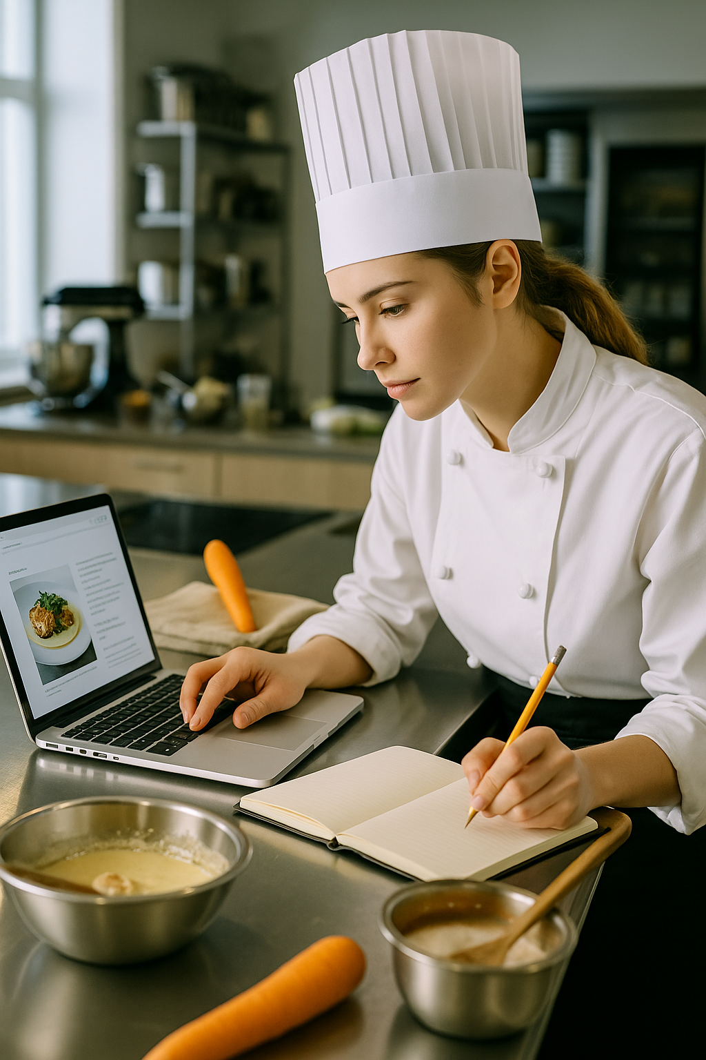 Étudiant en cuisine